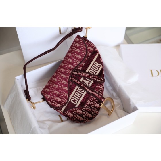 Dior Velvet Saddle Saddle Bag
