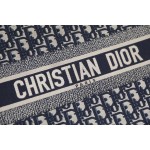 DIOR TOTE blue Oblique pattern