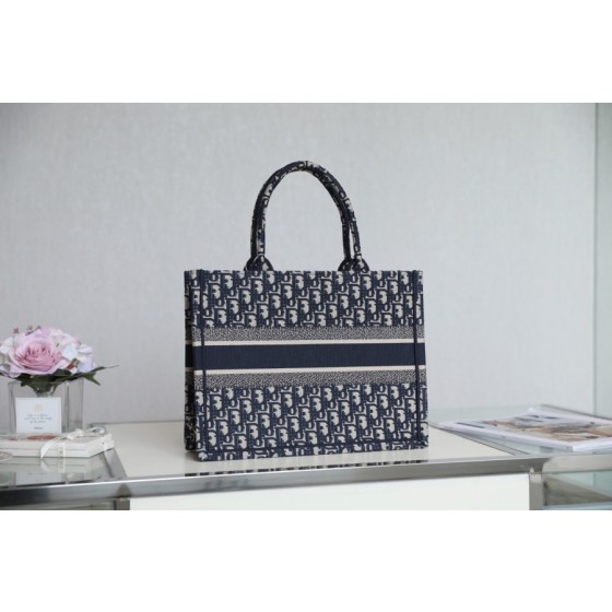 DIOR TOTE blue Oblique pattern