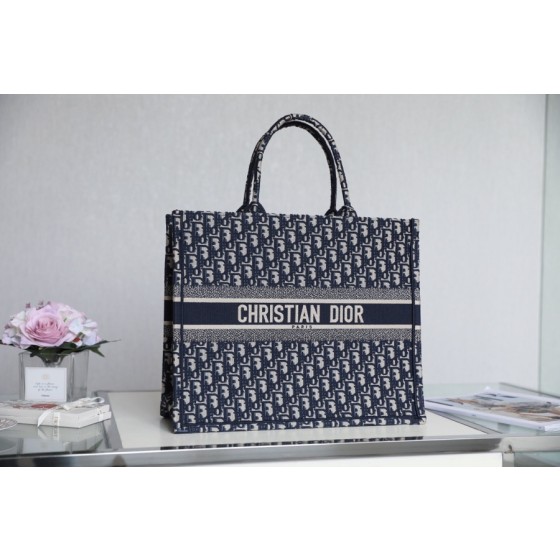 DIOR TOTE blue Oblique pattern