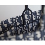 DIOR TOTE blue Oblique pattern