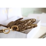 Dior Oblique Velvet Saddle Brown