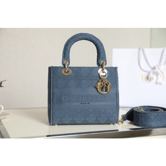 Dior Lady D-LITE five-panel Daffy Vine check embroidery DR-031