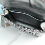 MIU MIU 5BH099 Lambskin shoulder pad and metal chain splicing long shoulder strap