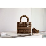 Dior〰️LadyFive compartmentsDaffy velvet coffee color DR-031