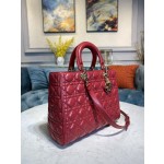 DIOR Lady Seven Grid Daifei Cherry Red