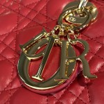 DIOR Lady Seven Grid Daifei Cherry Red