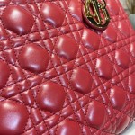DIOR Lady Seven Grid Daifei Cherry Red