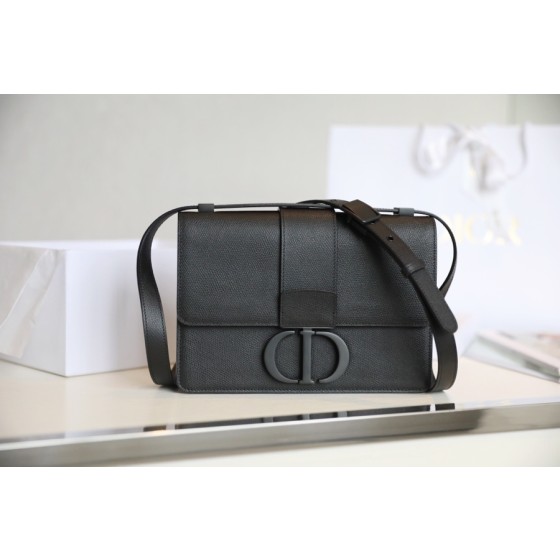 Montaigne palm print cow leather flap bag