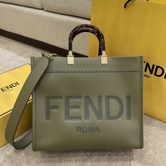FENDI small  new size shine tote tote bag "sunshine bag"