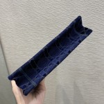 Mini Dark Blue Tote Velvet latest plaid series