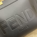 FENDI small black new size shine tote tote bag "sunshine bag"
