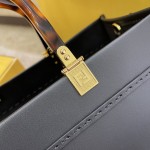 FENDI small black new size shine tote tote bag "sunshine bag"