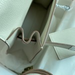 Kelly Danes evercolor leather milk white