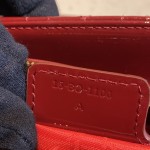 DIOR Lady Seven Grid Daifei Wine Red Lacquer Gold