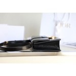 Montaigne palm print cow leather flap bag