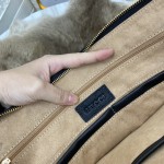 Gucci-combined lock original single hand + diagonal briefcase