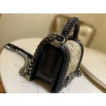 𝗖𝗵𝗮𝗻𝗲𝗹 𝗟𝗲𝗯𝗼𝘆 进口蟒蛇皮 内配小羊皮 最新款重金属手柄包