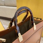 FENDI caramel small new size shine tote tote bag "sunshine bag"