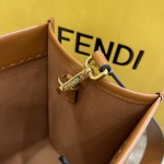 FENDI caramel small new size shine tote tote bag "sunshine bag"