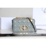 DlOR CARO】Grey soft cow leather rattan check DR- 091