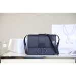 Montaigne palm print cow leather flap bag