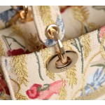 Dior Hibiscus embroidered canvas beige DR-031