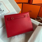 Kelly DanSe evercolor leather big red gold and silver buckle in stock