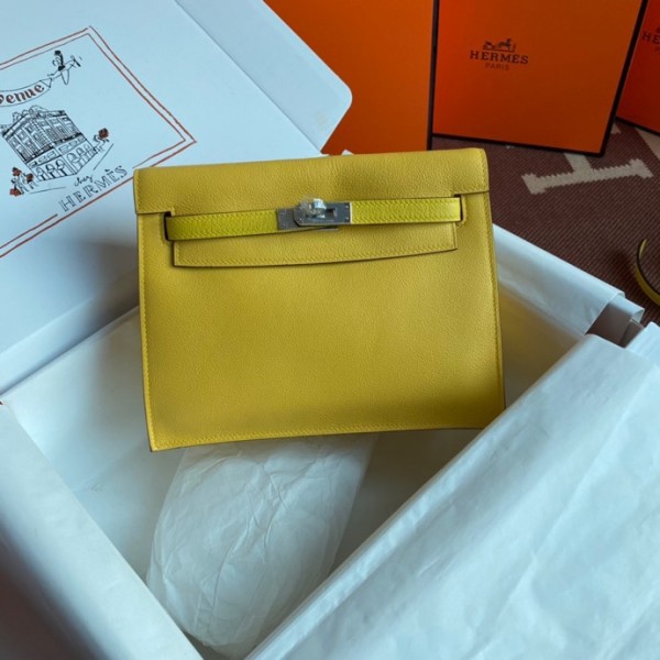 Kelly DanSe 22cm 图片 柠檬黄 金银扣现货 evercolor皮