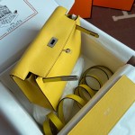 Kelly DanSe 22cm 图片 柠檬黄 金银扣现货 evercolor皮