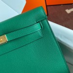 Kelly DanSe 22cm picture velvet green gold and silver buckle in stock evercolor leather