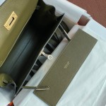 Kelly DanSe 22cm picture jungle green gold and silver buckle in stock evercolor leather