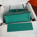 Kelly DanSe 22cm 图片 孔雀蓝 金银扣现货 evercolor皮