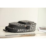 Oblique print crossbody version of the duffel bag