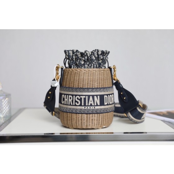 Dior Wicker Basket Bag