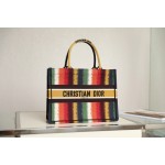 DIOR TOTE seven colorful stripes