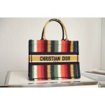 DIOR TOTE seven colorful stripes