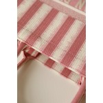 DIOR TOTE striped pink