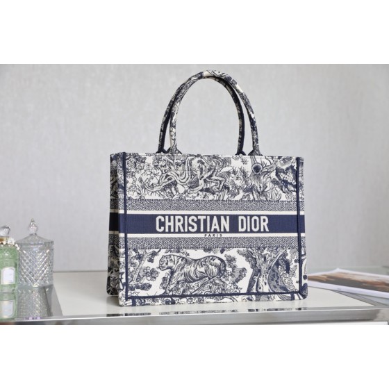 DIOR TOTE Blue Tiger