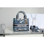 Dior LADY D-LITE five compartments Daffy Blue Coconut DR-031