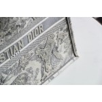 DIOR TOTE Grey Tiger