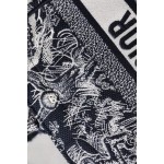 DIOR TOTE blue embroidery