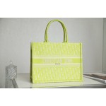 DIOR TOTE Oblique Fluorescent Green