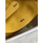 Lindy 26cm Imported TC Leather Amber Yellow Gold Buckle Waxed Wire