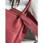 Lindy 26cm Imported TC Leather Jewel Red Gold Buckle Waxed Wire