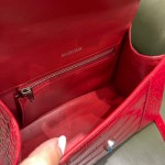 BALENCIAGA 𝐇𝐨𝐮𝐫𝐠𝐥𝐚𝐬𝐬𝐬 𝐒 crocodile-textured cowhide