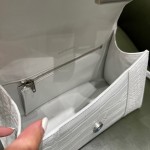 BALENCIAGA 𝐇𝐨𝐮𝐫𝐠𝐥𝐚𝐬𝐬𝐬 𝐒 crocodile-textured cowhide