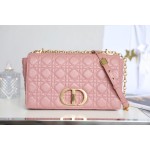 DlOR CARO】Pink Soft cow leather rattan check DR-091