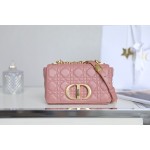 DlOR CARO】Pink Soft cow leather rattan check DR-091