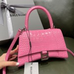 BALENCIAGA 𝐇𝐨𝐮𝐫𝐠𝐥𝐚𝐬𝐬𝐬 𝐒 crocodile-textured cowhide